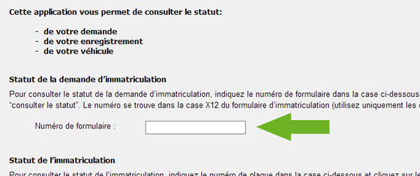 référence présent sur le formulaire de demande dâimmatriculation référence présent sur le formulaire de demande dâimmatriculation